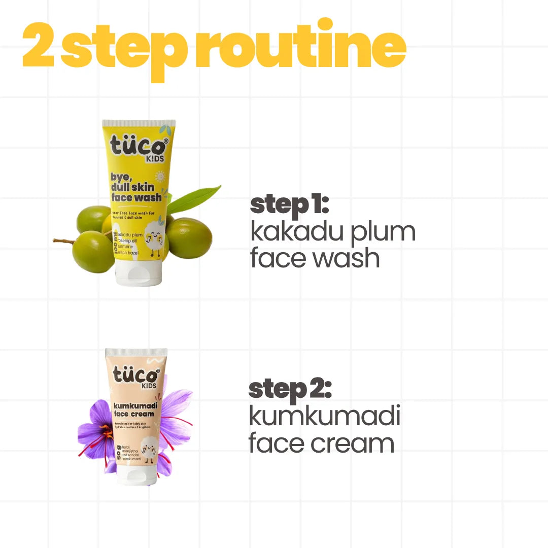 Kumkumadi Face Glow Kit: Dull Skin Face Wash + Kumkumadi Face Cream