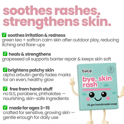 Bye, Skin Rash Natural Soap.