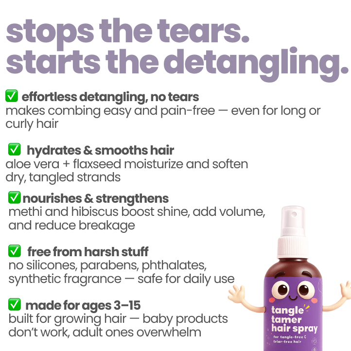 Natural Hair Detangler spray for Kids - 100ml