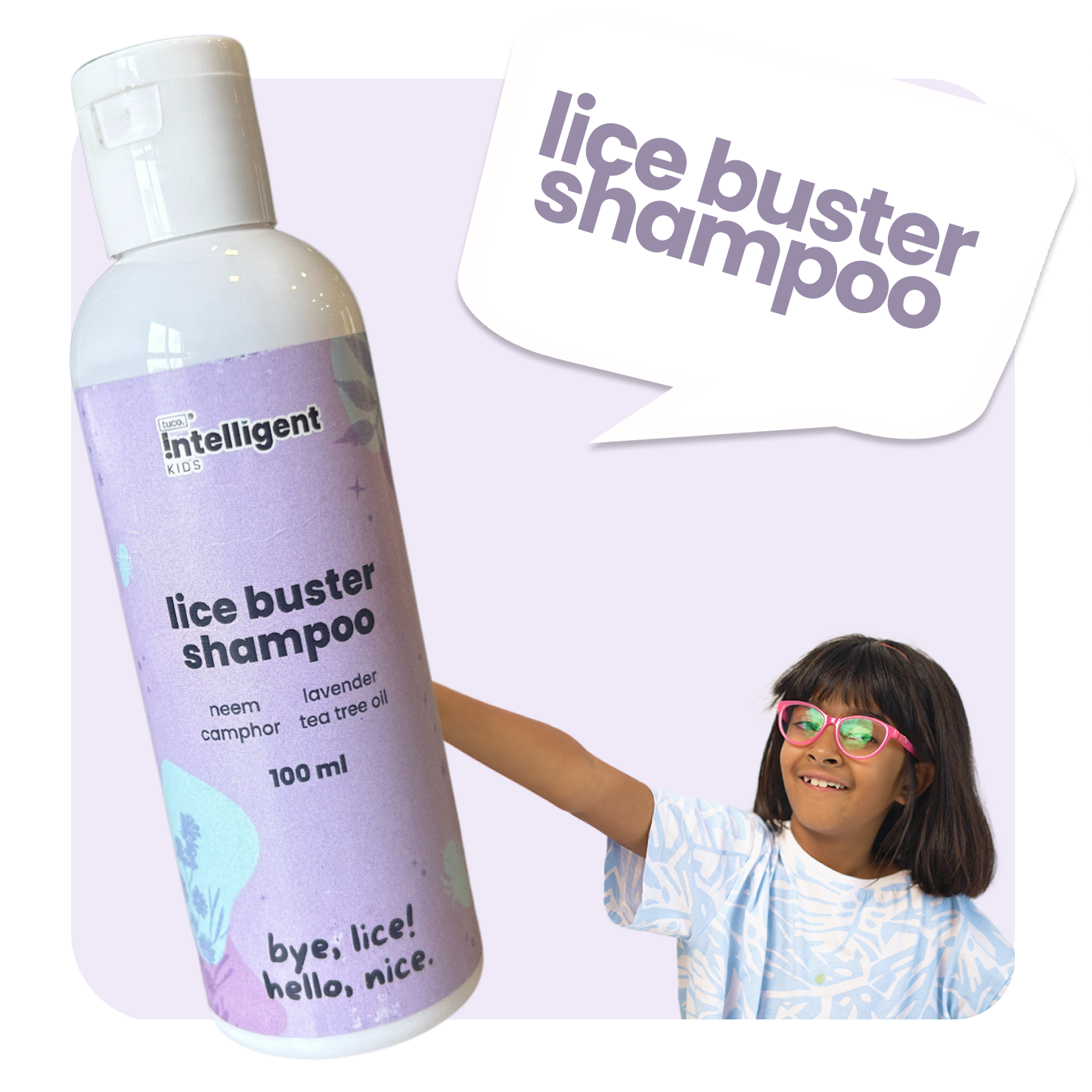 Say goodbye to lice and itchy scalps with Tuco Kids Lice Buster Shampoo, crafted for kids aged 3–15. Infused with natural Camphor, Neem, Tea Tree Oil, and Lavender, it fights lice, soothes irritation, and keeps hair soft and manageable. Free from SLS, Parabens, and Phthalates, and packaged in 100% recycled plastic, it’s eco-friendly, PETA Certified cruelty-free, and perfect for delicate scalps!
