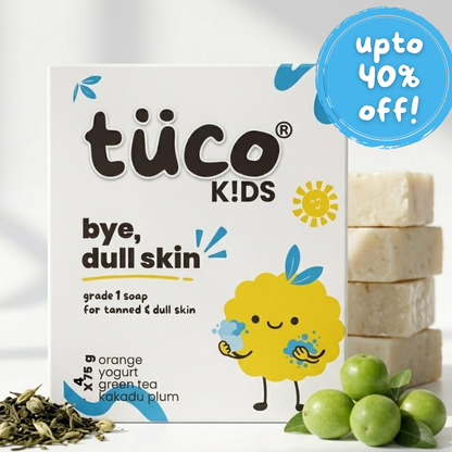 Bye, Dull Skin Kids Soap (Pack of 4) — natural kids skincare | Tuco Kids