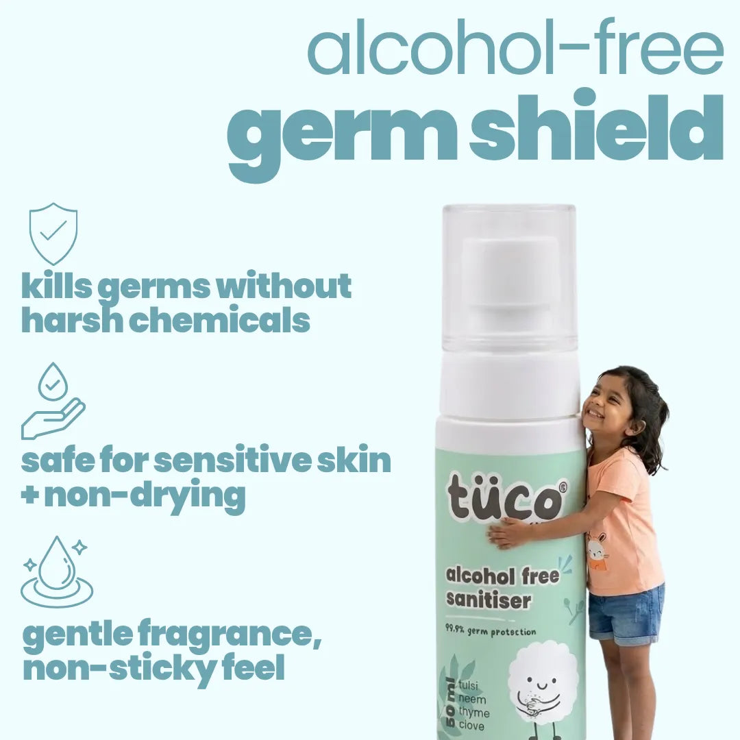Alcohol Free Hand Sanitizer for Kids - 50ml — key ingredients | Tuco Kids