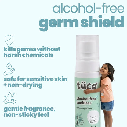 Alcohol Free Hand Sanitizer for Kids - 50ml — key ingredients | Tuco Kids