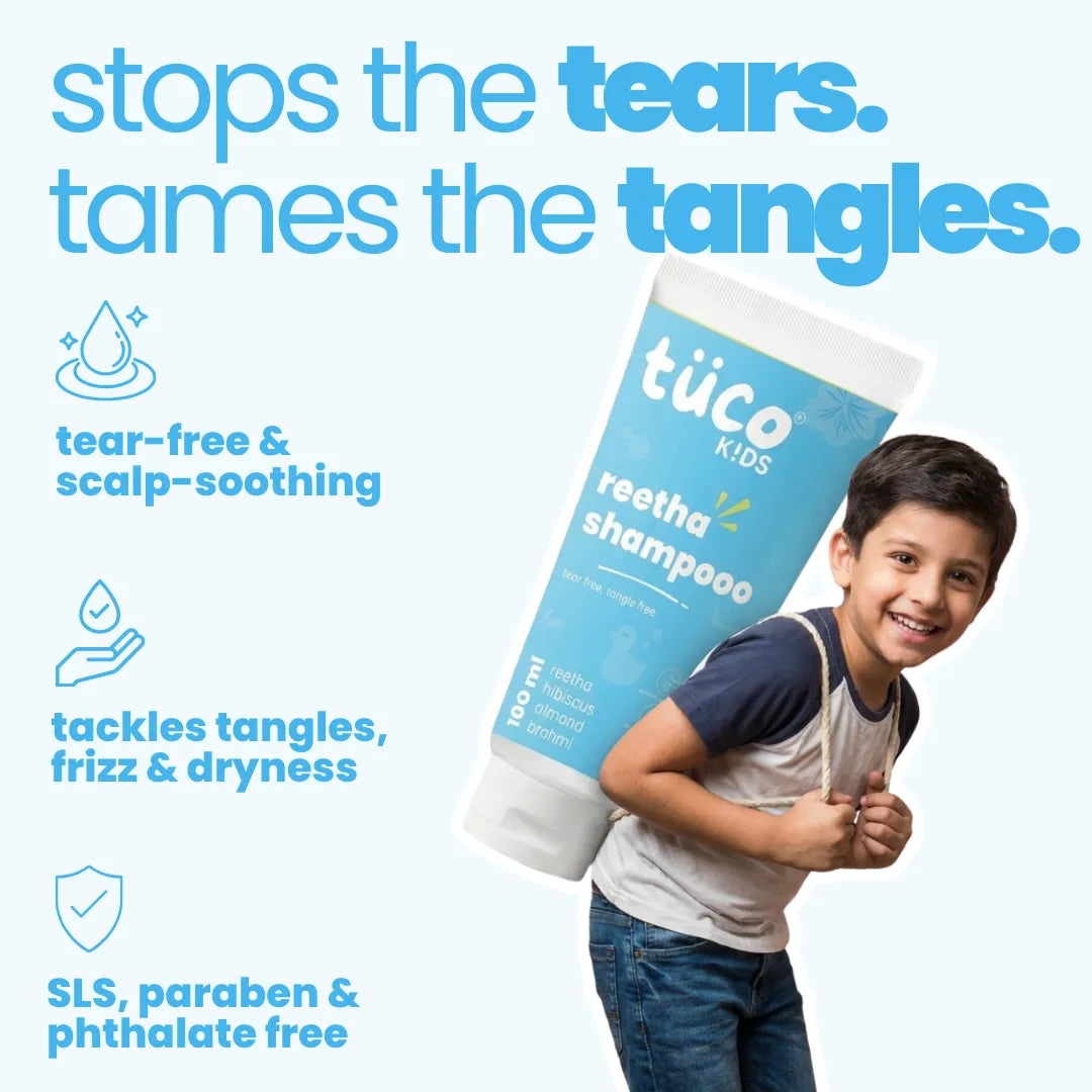 Amla Reetha Shikakai Natural Shampoo | Tuco Kids
