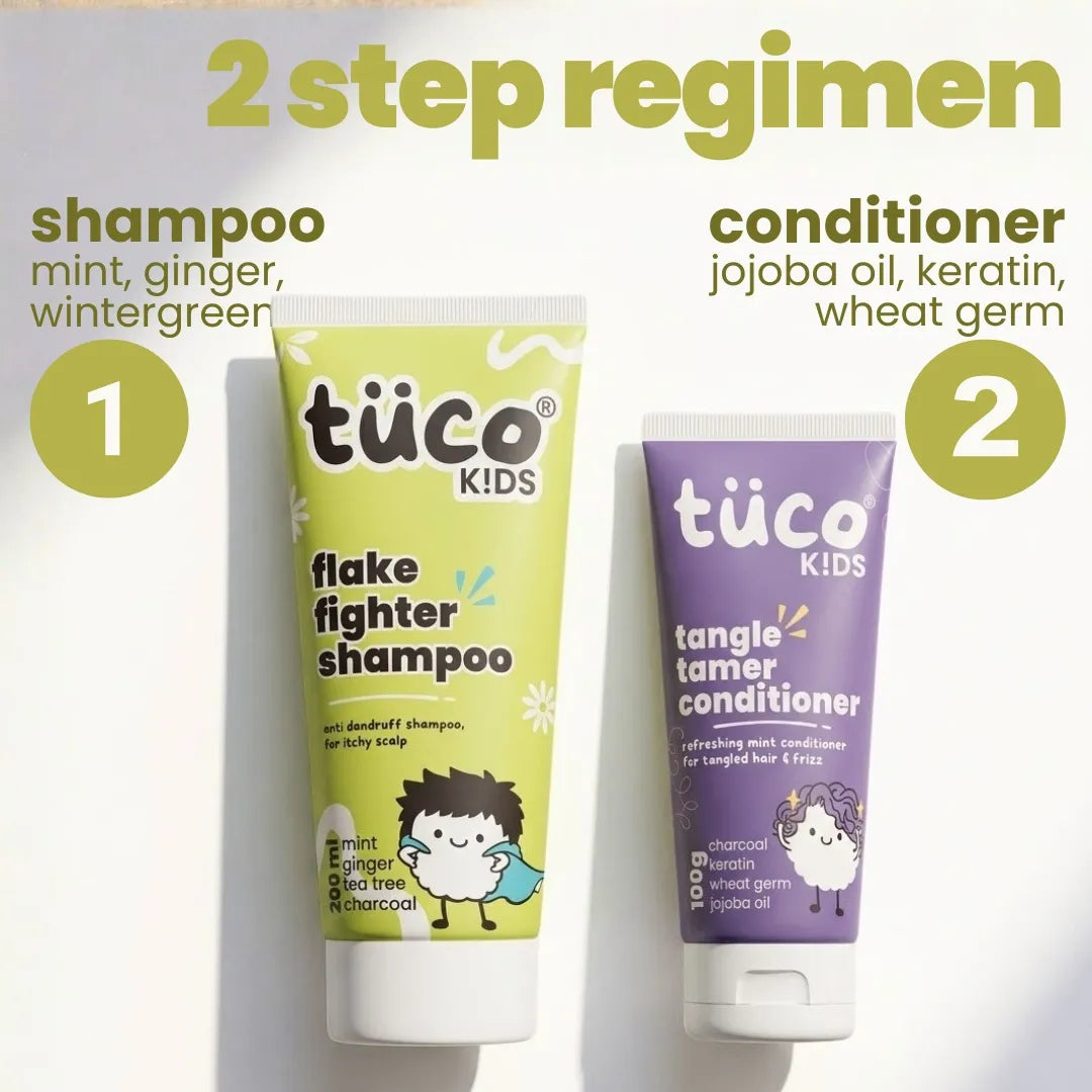 Anti-Dandruff Kit for Kids: Complete Haircare — how to use | Tuco Kids