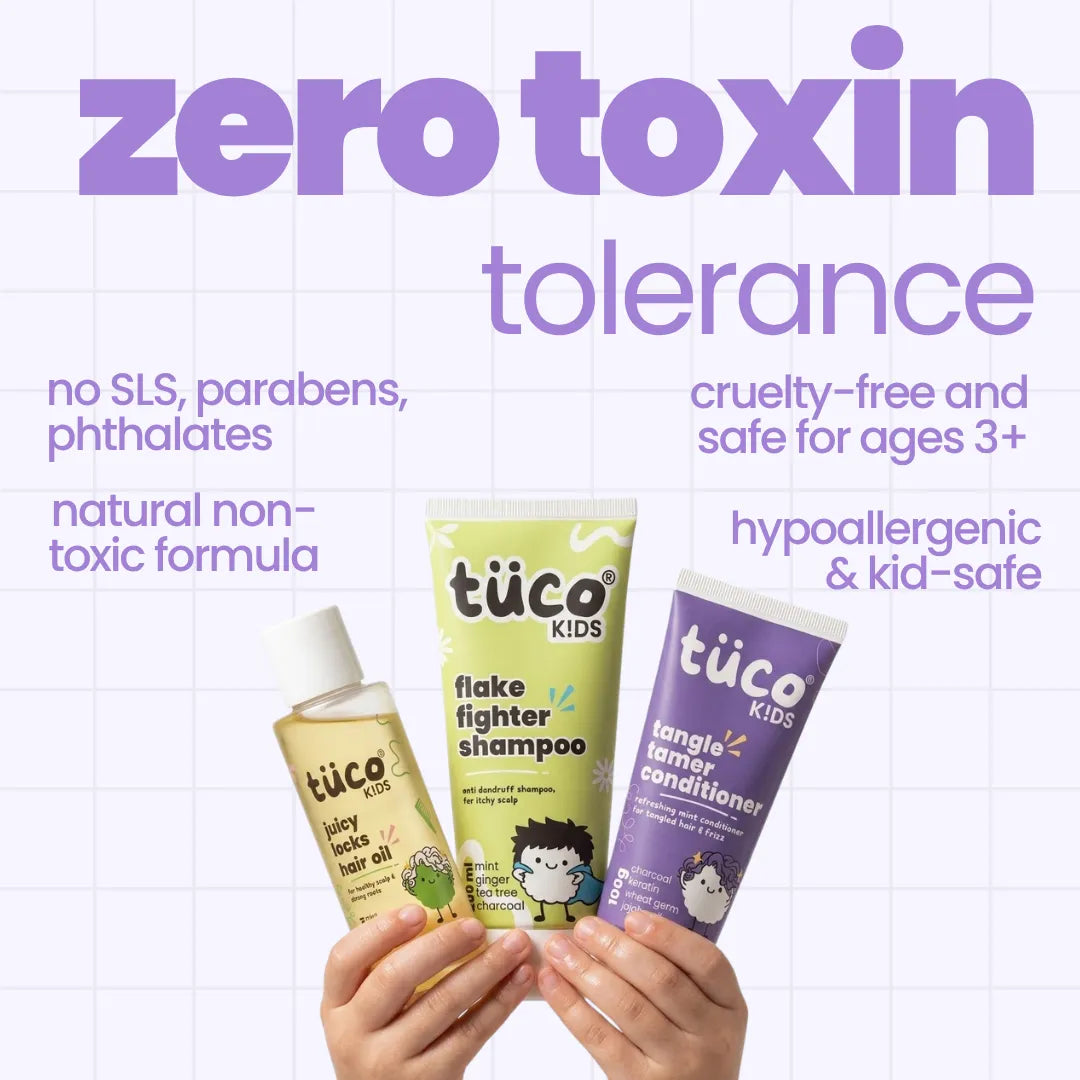 Anti-Dandruff Winter Hair Pack — safe, non-toxic ingredients for kids | Tuco Kids
