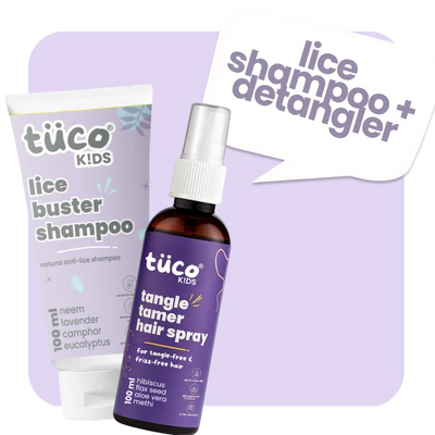 natural lice shampoo + hair detangler for kids