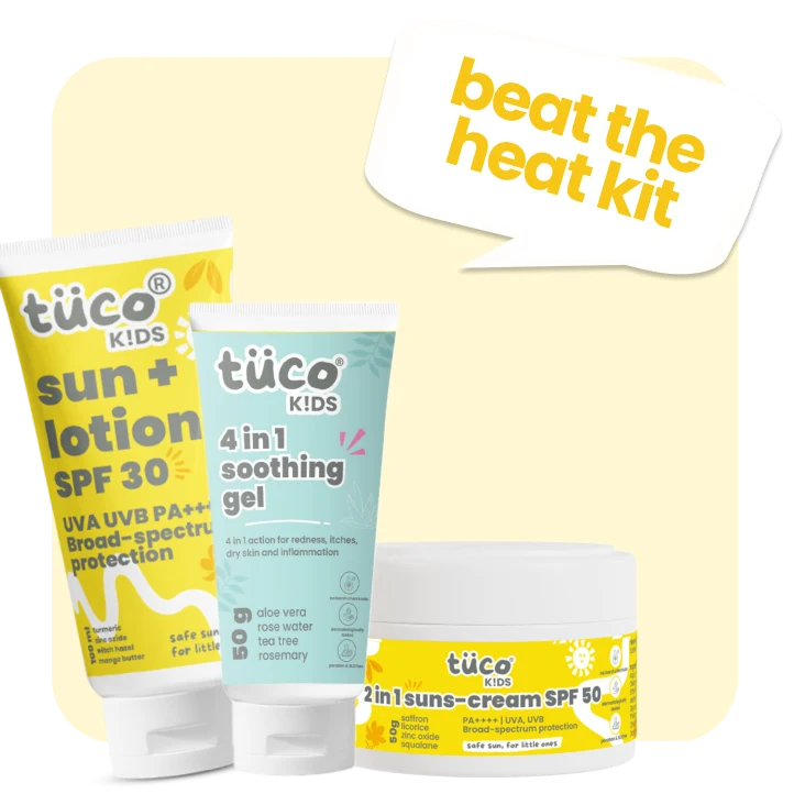 Beat The Heat Kit for Kids SPF 50 — natural kids skincare | Tuco Kids