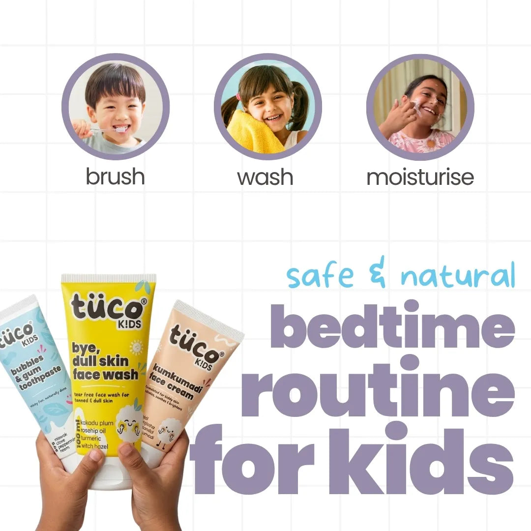 Tuco Kids Bedtime Routine — Gentle Moisturiser & Face Care for Kids | Tuco Kids