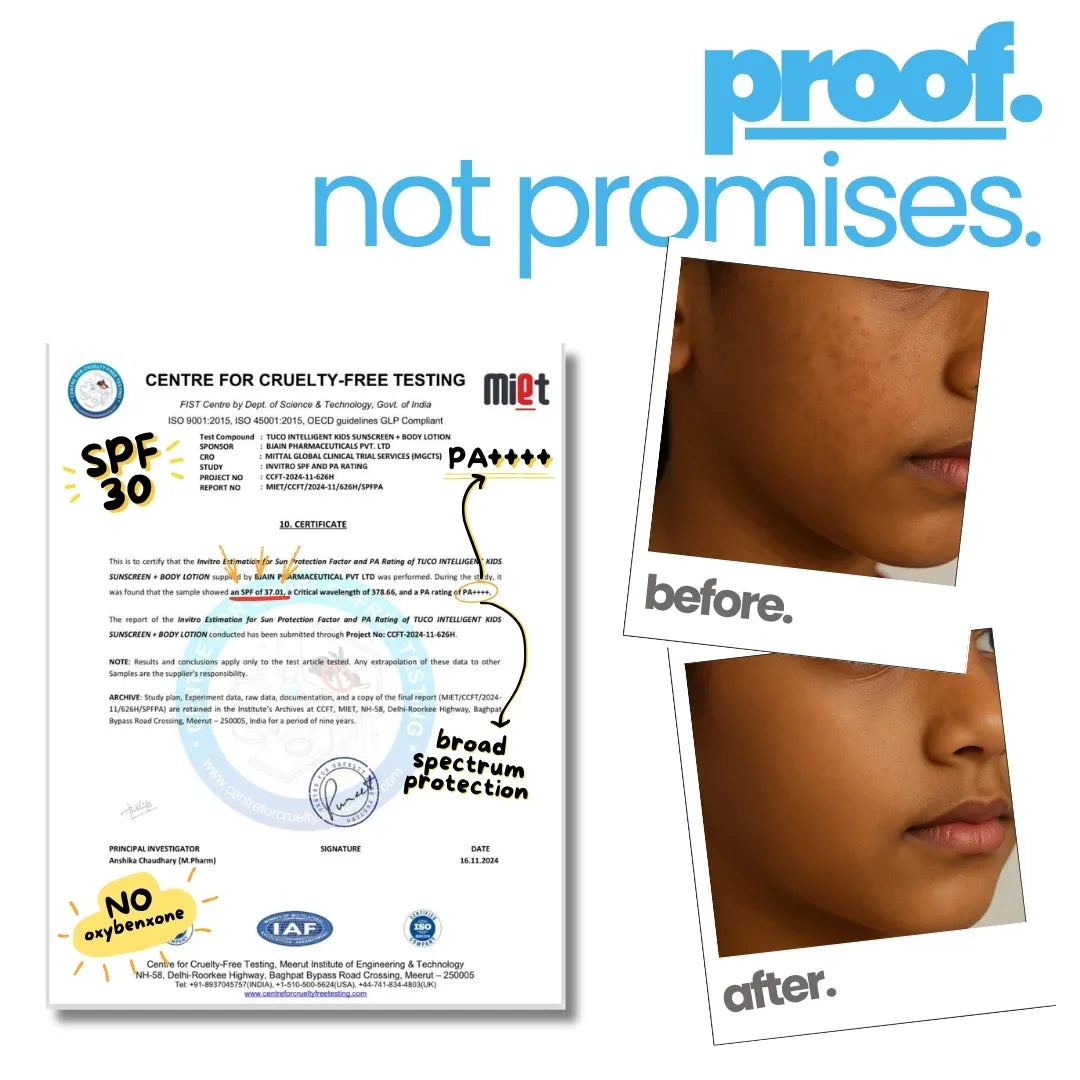 Dermat and pediatrician tested, safe and effective for kids.