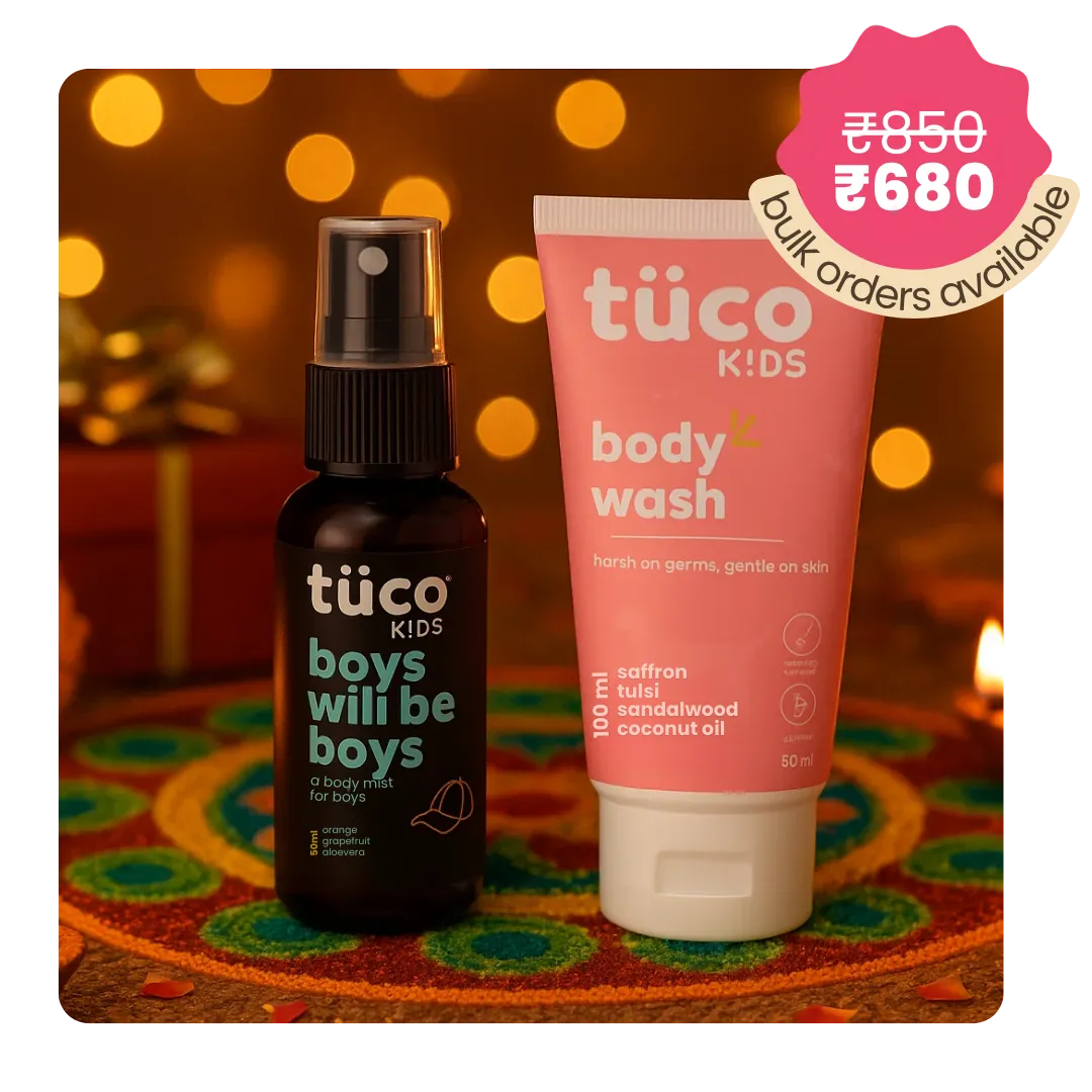 Tuco Kids Boys Adventure festive pack - boys will be boys body mist and kids body wash gift set