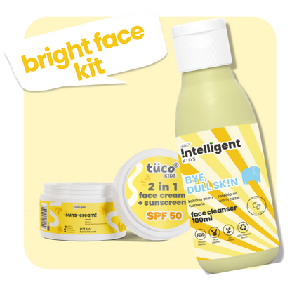 Bright Face Kit : Facewash + Sunscreen