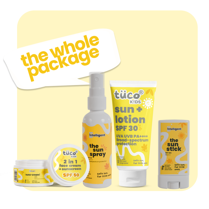 The Whole Package : Sun Lotion + Sunscreen SPF 50 + Sun Spray + Sun Stick