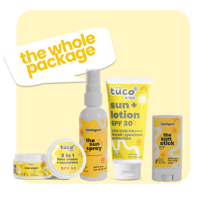 The Whole Package : Sun Lotion + Sunscreen SPF 50 + Sun Spray + Sun Stick