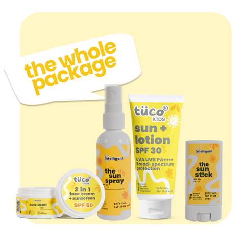 The Whole Package : Sun Lotion + Sunscreen SPF 50 + Sun Spray + Sun Stick