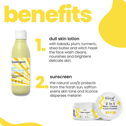 Bright Skin Kit Starter Pack: Dull Skin Lotion (100ml) + Sunscreen SPF 30