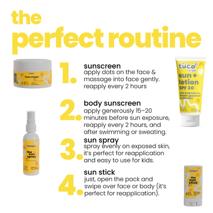 The Whole Package : Sun Lotion + Sunscreen SPF 50 + Sun Spray + Sun Stick