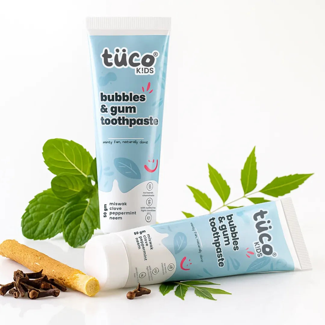 bubbles & gum toothpaste (Pack of 2) — natural kids skincare | Tuco Kids
