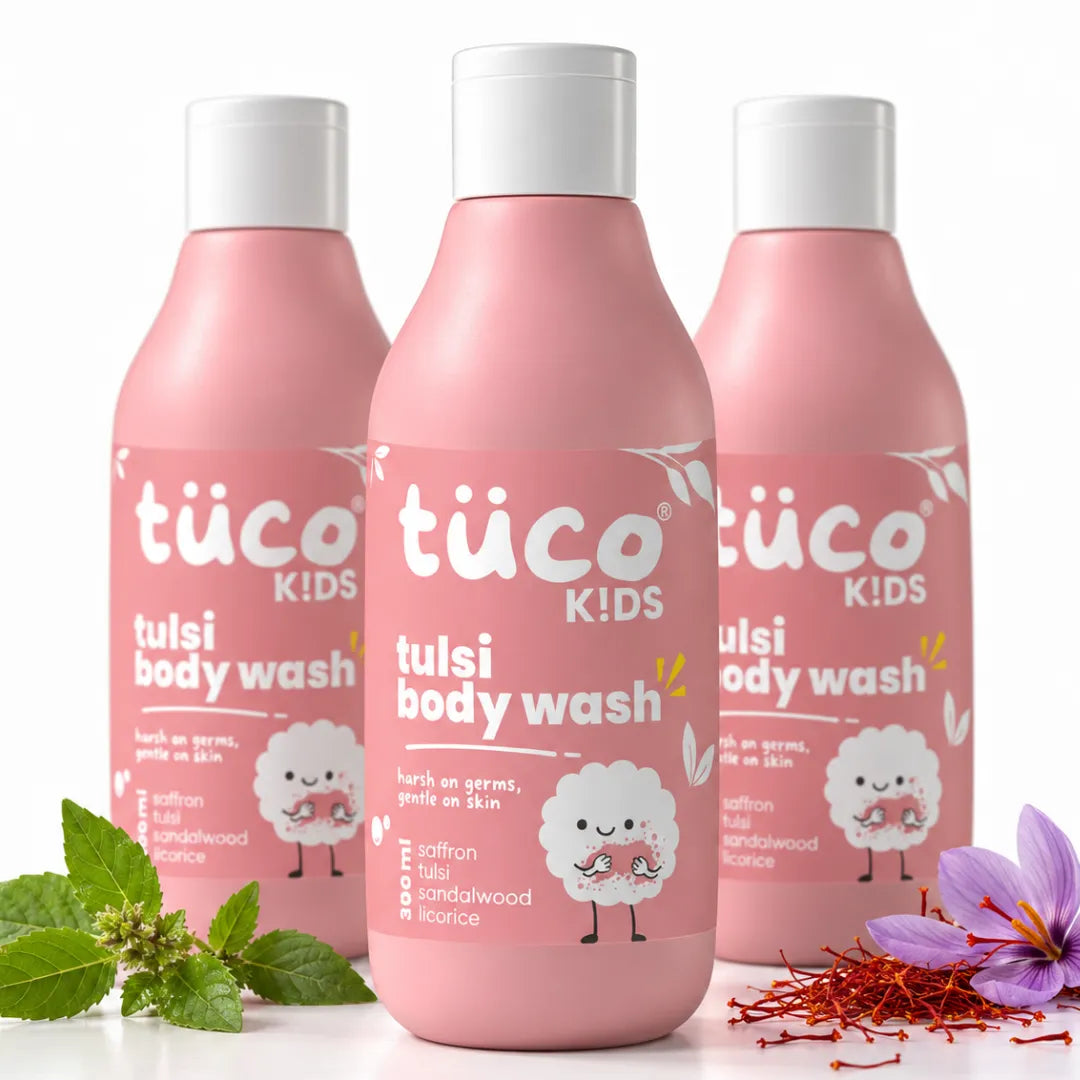 Tulsi Body Wash for Kids 300ml, Pack of 3 | Tuco Kids