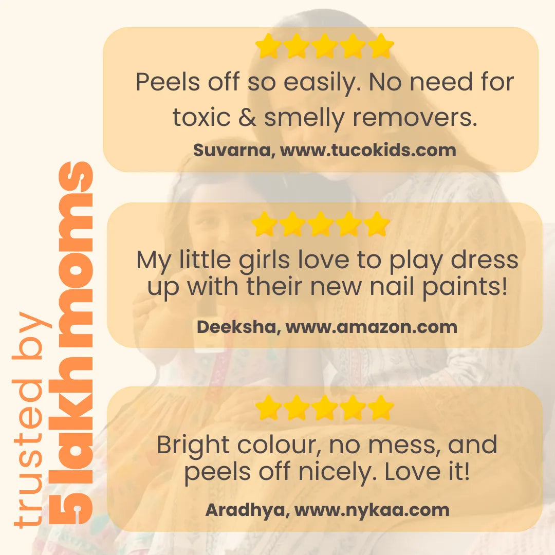 Buy Kids Nail Paint Orange | Tuco Kids India