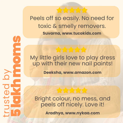 Buy Kids Nail Paint Orange | Tuco Kids India