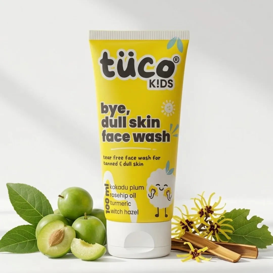 Bye Dull Skin Face Wash for Kids 100ml — Natural De-Tan Face Wash with Turmeric | Tuco Kids