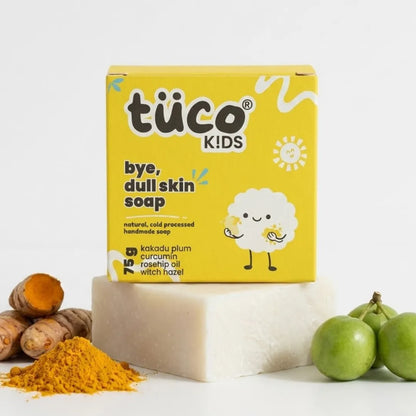bye, dull skin handmade soap. (75g) — natural kids skincare | Tuco Kids