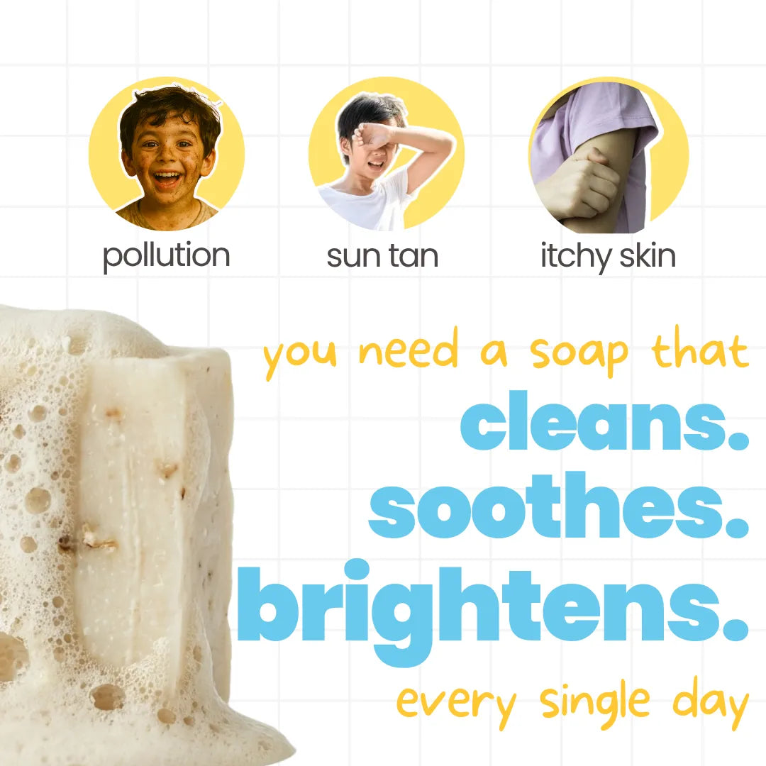 Bye, Dull Skin Kids Soap (Pack of 6)! — key ingredients | Tuco Kids