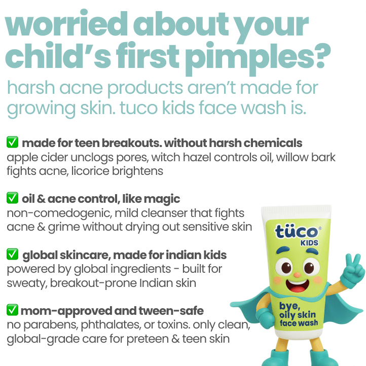 Bye, Oily Skin Face Wash | Tuco Kids