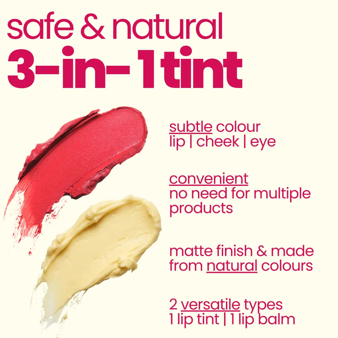 Cherry Triple Tint & Nothing Lip Balm