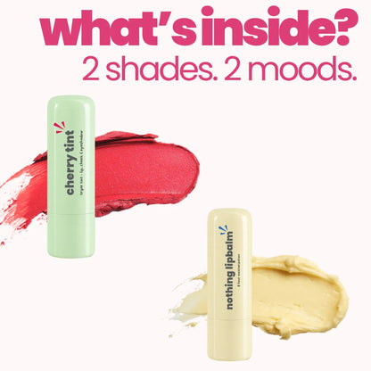 Cherry Triple Tint & Nothing Lip Balm