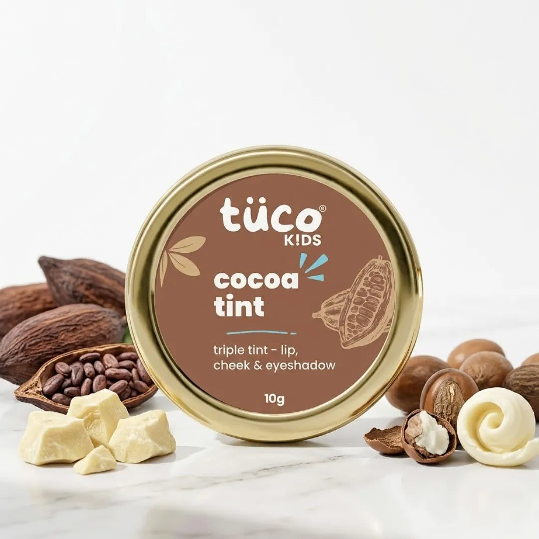 Cocoa Lip, Cheek & Eye Triple Tint 10g — natural kids skincare | Tuco Kids