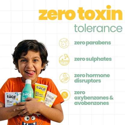 Complete Morning Skincare Kit for Kids: Face Wash + Soap + Sunscreen + Oat Lotion — image 7 | Tuco Kids