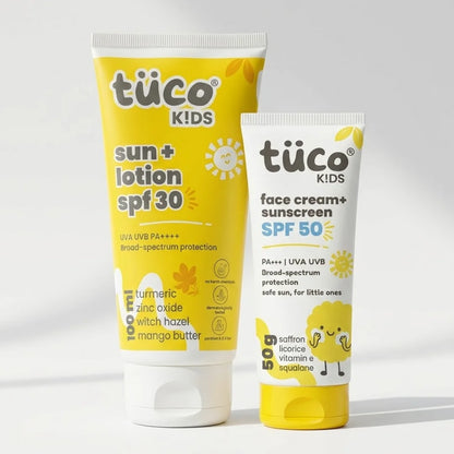 Tuco Kids Complete Sun Protection Kit – SPF 50 Sunscreen and Body Lotion for kids aged 3 to 15