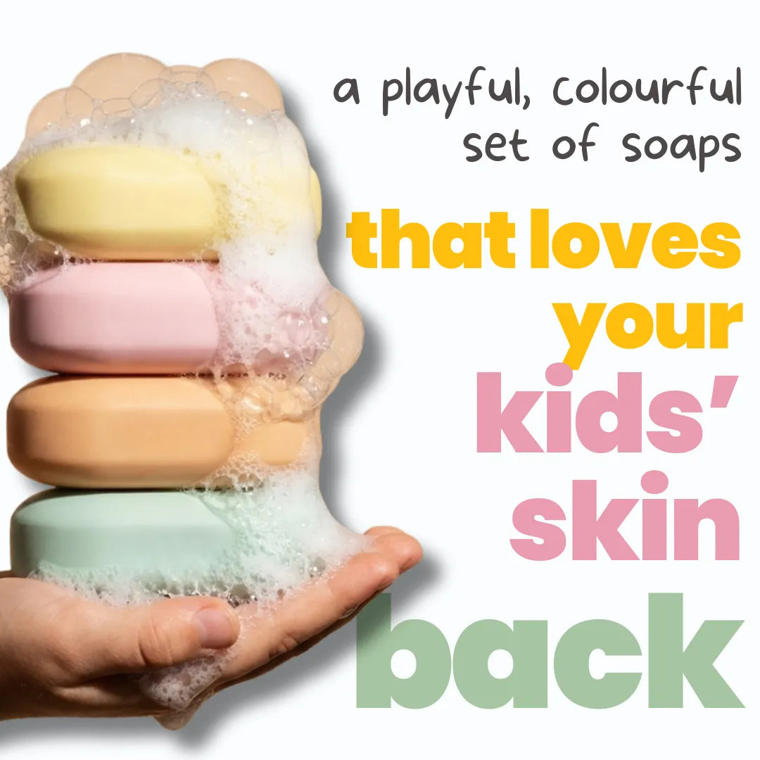 Tuco Kids Daily Soap Pack of 4 — Sulphate-Free Natural Bar Soap | Tuco Kids