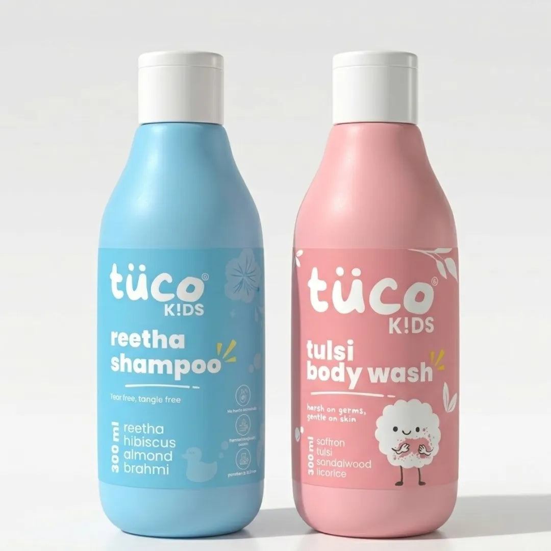 Daily Clean Combo: Shampoo + Shower Gel — natural kids skincare | Tuco Kids
