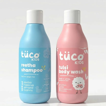 Daily Clean Combo: Shampoo + Shower Gel — natural kids skincare | Tuco Kids