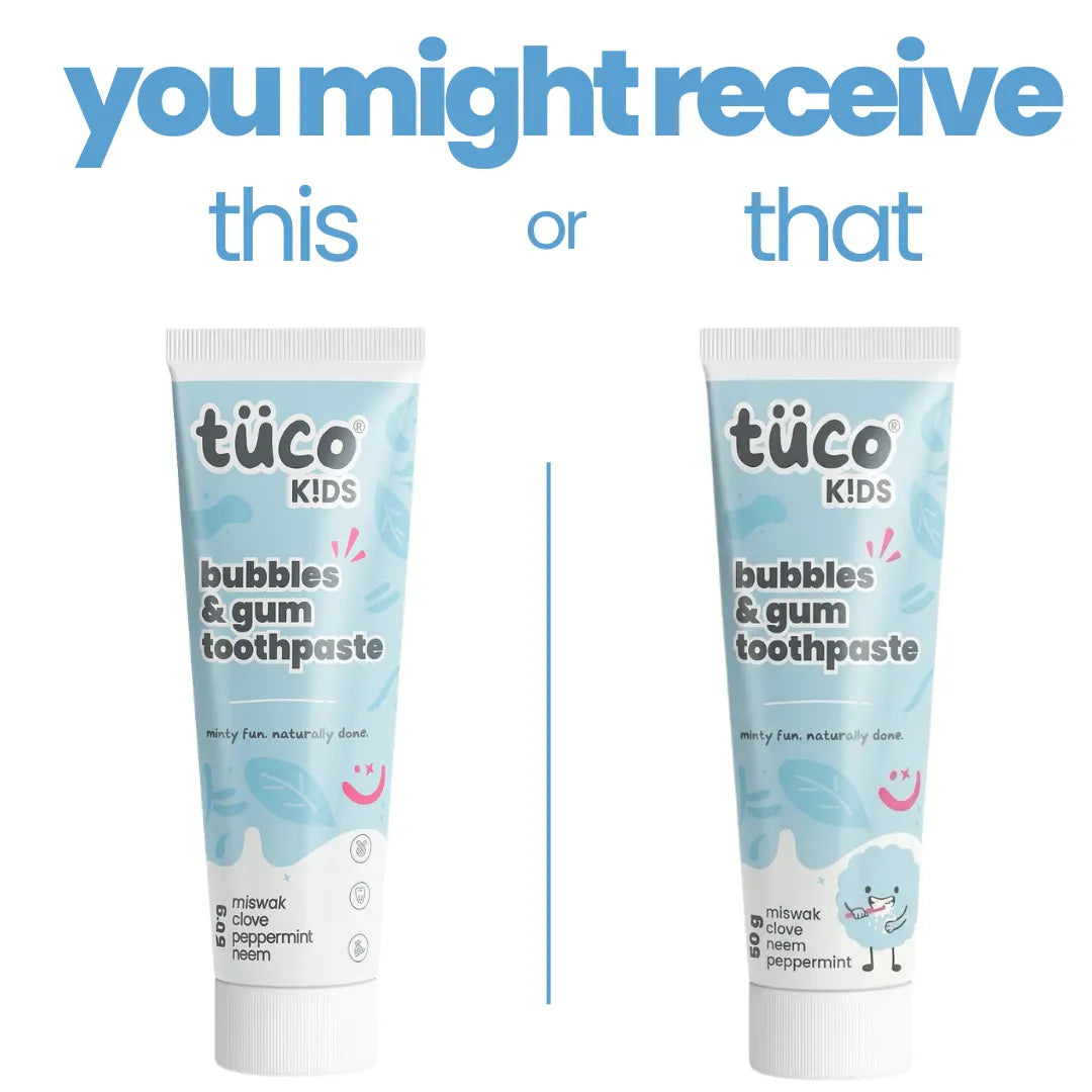 bubbles & gum toothpaste. (pack of 1)
