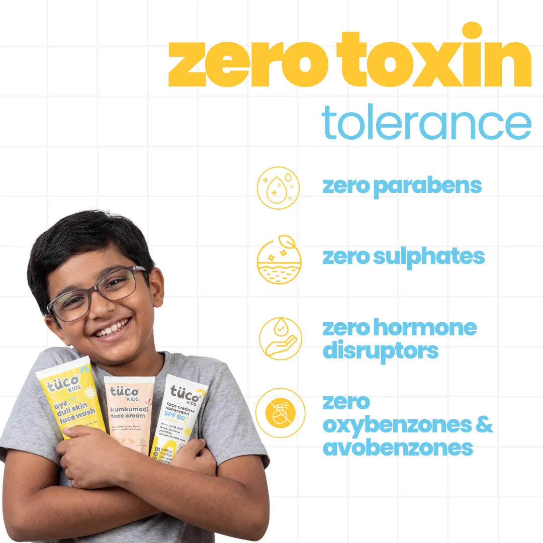 Dull Face Regimen for Kids — Natural Skincare with SPF 50 Protection | Tuco Kids