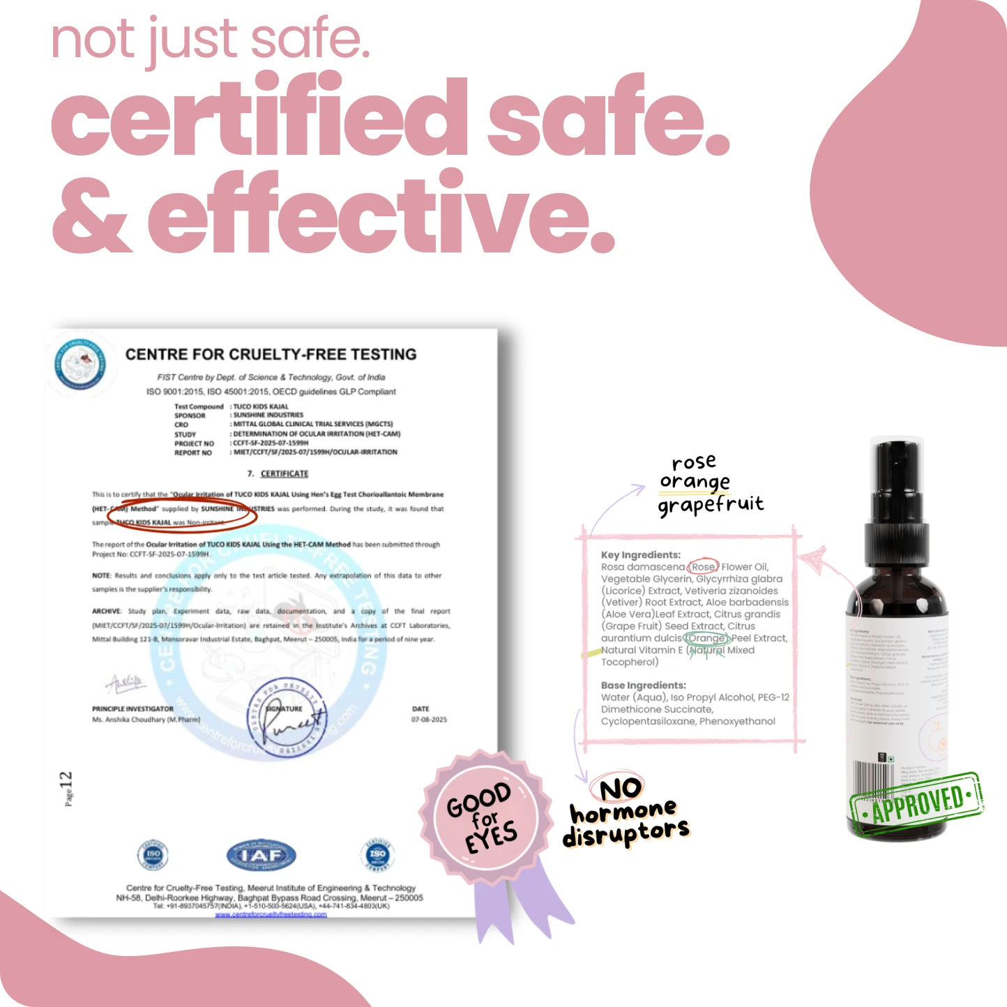 Everyday Essentials Natural Body Mist + Kajal for Kids