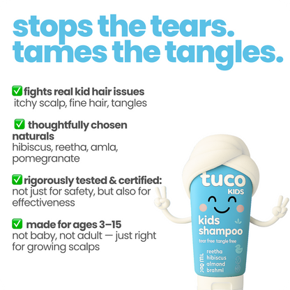 Hair Brained Shampoo - 50 ml — key ingredients | Tuco Kids