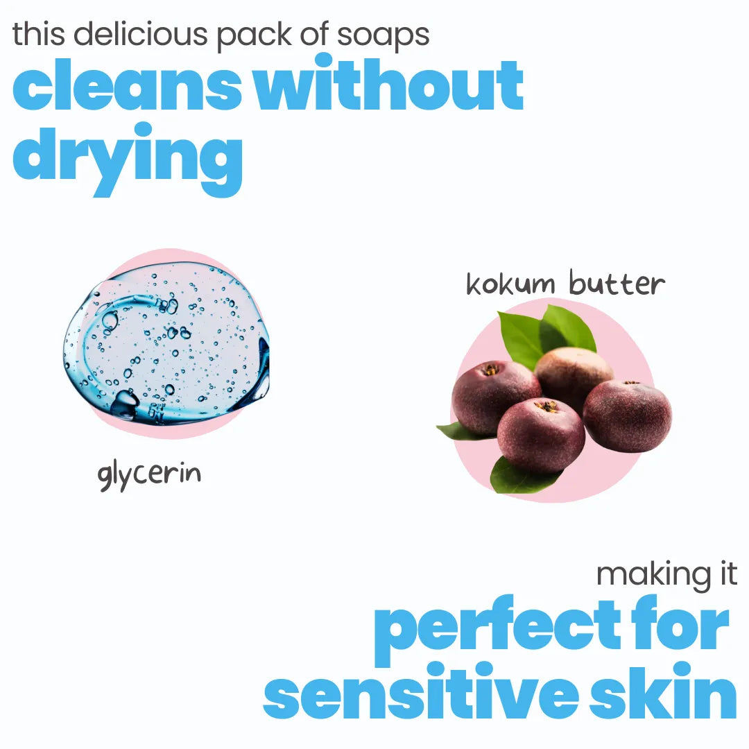 Kids Daily Soap Pack of 4 — Moisturising Natural Soap | Tuco Kids