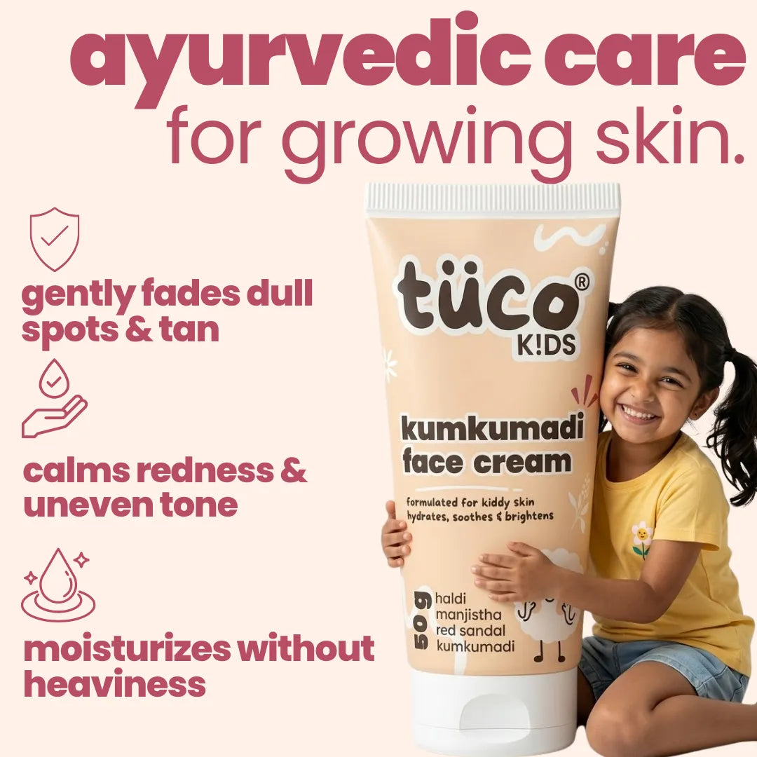 Tuco Kids Kumkumadi Face Cream 50g — Gentle Daily Glow Cream for Kids | Tuco Kids