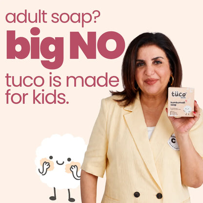 Kumkumadi Soap for kids – gentle ayurvedic cleanser that soothes and supports healthy-looking skin