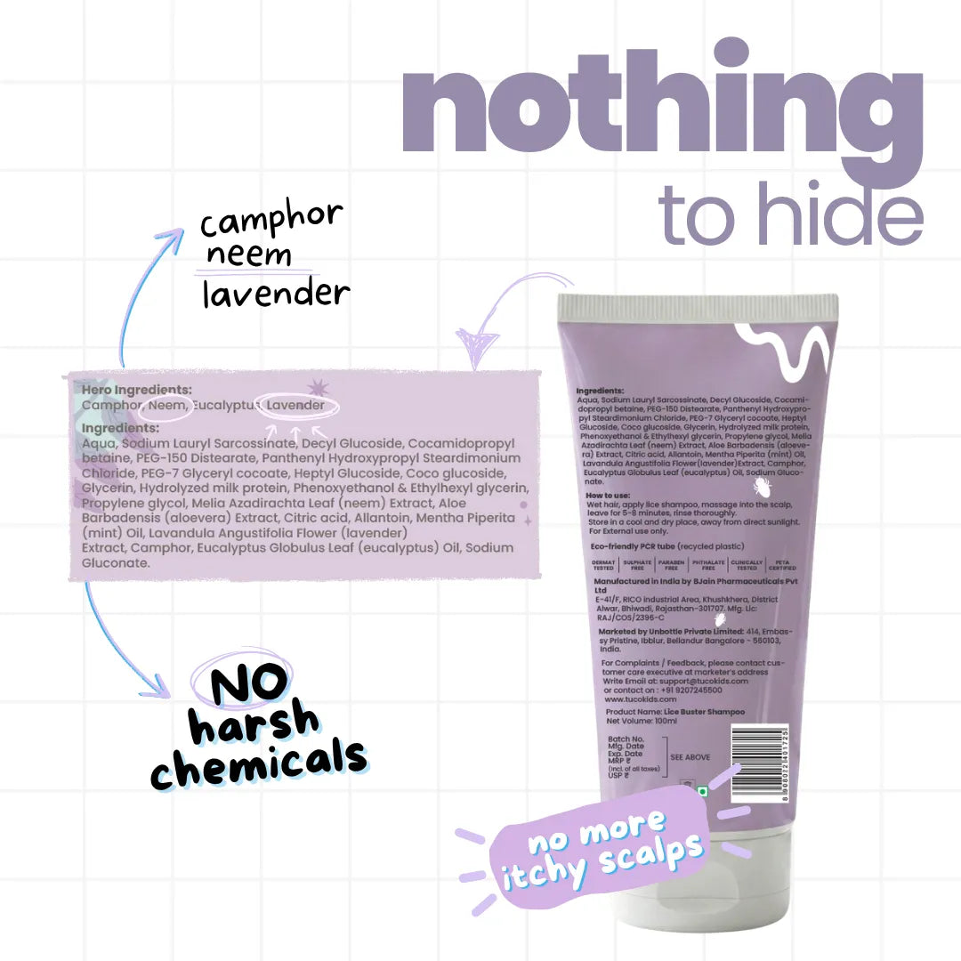 Anti Lice Shampoo for Kids - 100 ml