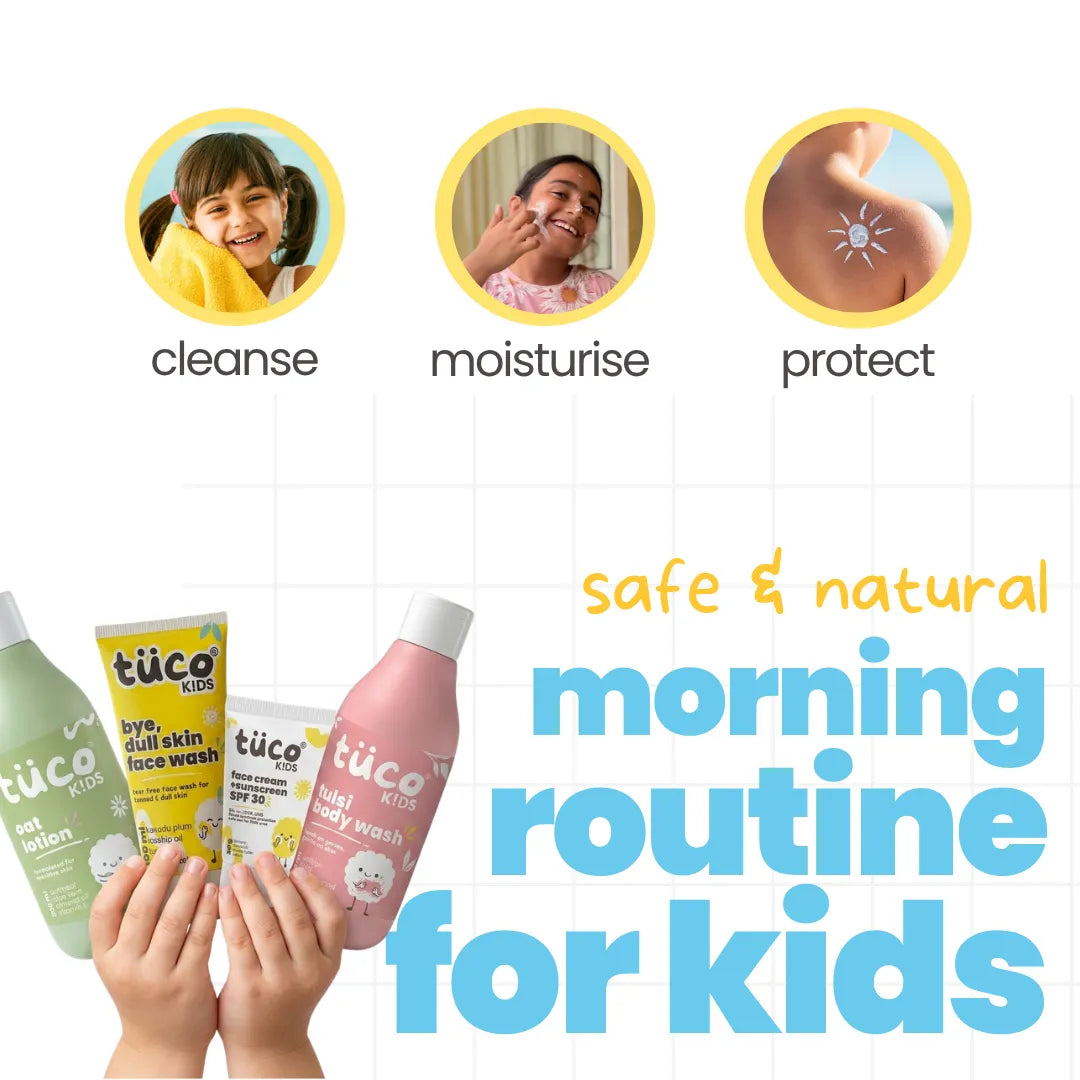 5 min morning skincare routine for kids