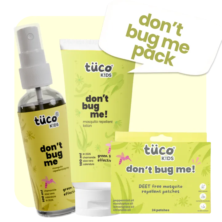 Mosquito Protection Pack (Lotion + Spray + Patches) — natural kids skincare | Tuco Kids
