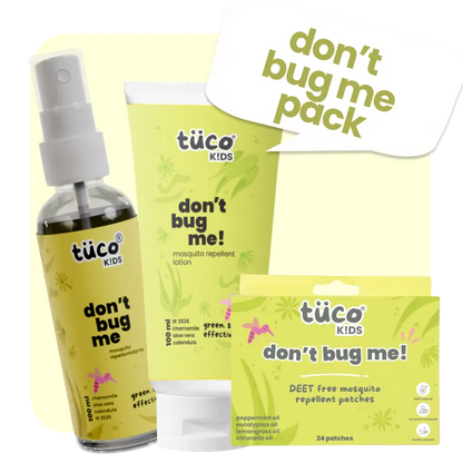 Mosquito Protection Pack (Lotion + Spray + Patches) — natural kids skincare | Tuco Kids