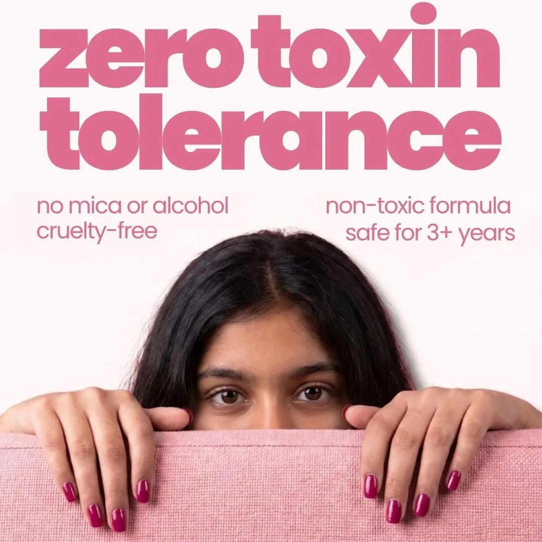 Nail Paint Brush Pen - Berry Pink — zero toxin, non-toxic formula | Tuco Kids