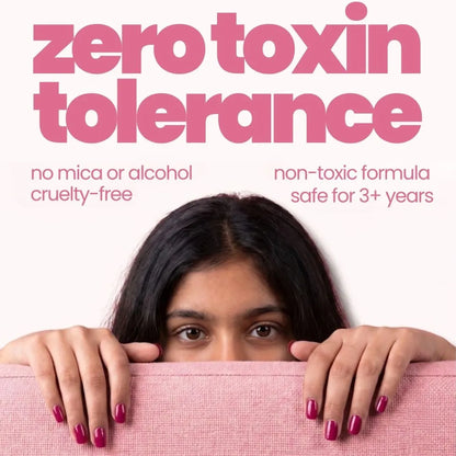 Nail Paint Brush Pen - Berry Pink — zero toxin, non-toxic formula | Tuco Kids